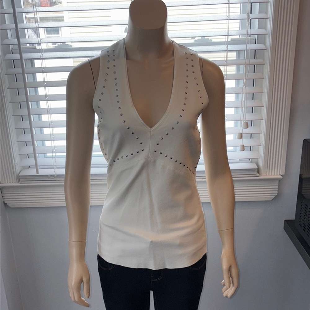 White Sleeveless Women's Top